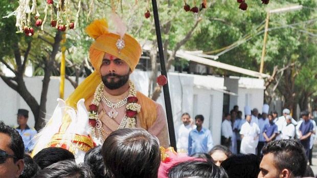 celebratoryfiringatravindrajadejasmarriage